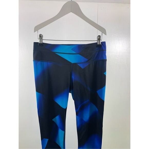 Athleta Geometric Blue Leggings Size S - Picture 3 of 12